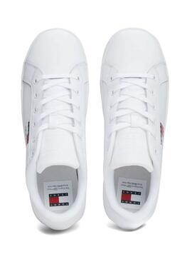 Chaussures Tommy Jeans Flatform blanches pour femmes