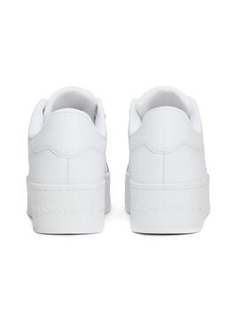 Chaussures Tommy Jeans Flatform blanches pour femmes