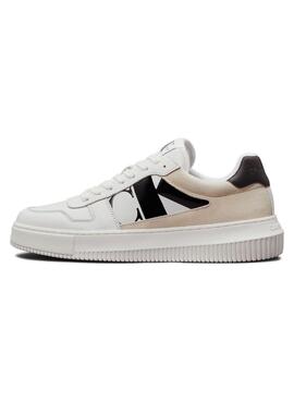 Chaussures Calvin Klein Jeans Cupsole blanches pour homme