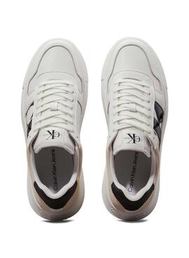 Chaussures Calvin Klein Jeans Cupsole blanches pour homme