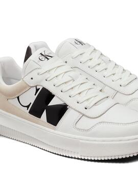 Chaussures Calvin Klein Jeans Cupsole blanches pour homme