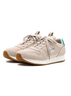 Chaussures Calvin Klein Jeans Runner Laceup beige pour homme