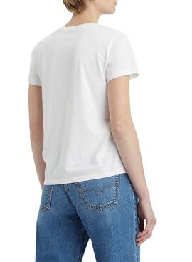 T-shirt Levi's Floral blanc pour femme