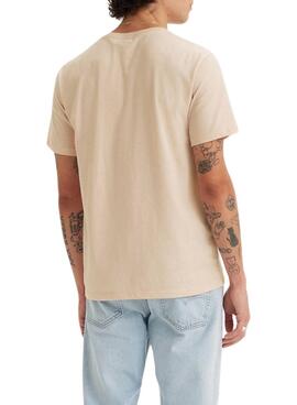 T-shirt Levi's basique beige pour homme