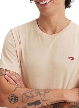 T-shirt Levi's basique beige pour homme