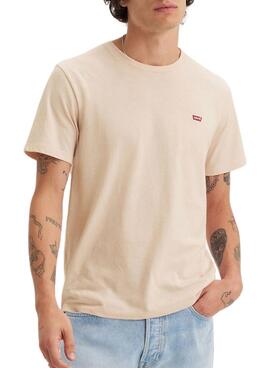 T-shirt Levi's basique beige pour homme