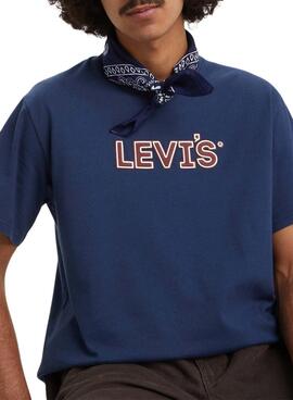 T-shirt Levi's Padded bleue pour homme.