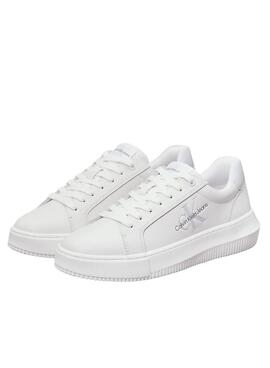 Chaussures Calvin Klein Jeans Chunky cupsole blanc pour femme