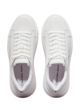 Chaussures Calvin Klein Jeans Chunky cupsole blanc pour femme