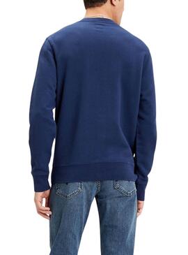 Sweatshirt Levi's basic bleue pour homme