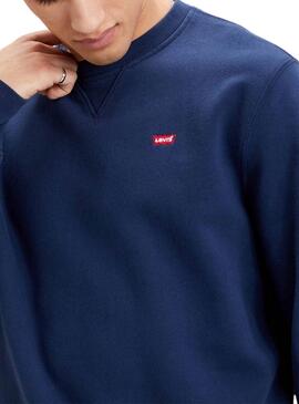 Sweatshirt Levi's basic bleue pour homme