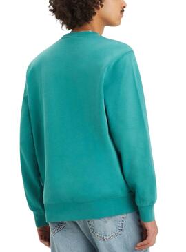 Sweatshirt Levi's basique turquoise pour homme