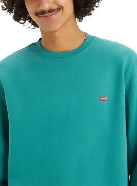 Sweatshirt Levi's basique turquoise pour homme