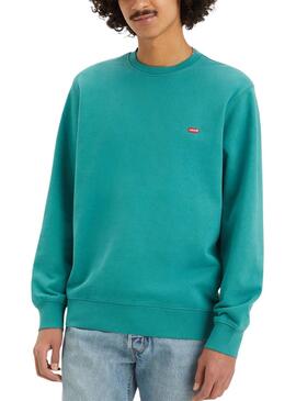 Sweatshirt Levi's basique turquoise pour homme