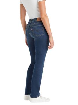 Pantalon en jean Levis 314 foncé sculptant pour femme