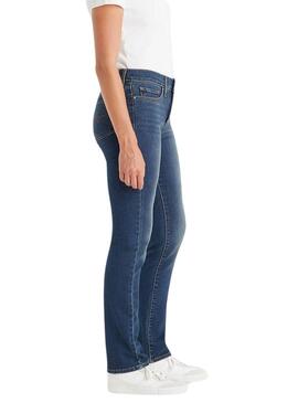 Pantalon en jean Levis 314 foncé sculptant pour femme