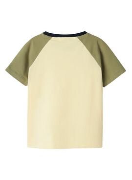 T-shirt Name It Hadj Beige pour enfant.