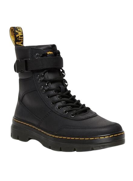 Bootss Dr Martens Combs Tech Cuir Noire pour Homme