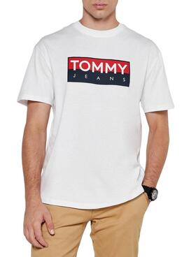 T-shirt Tommy Jeans Entry blanc pour homme