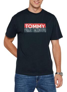 T-shirt Tommy Jeans Entry bleue marine pour homme