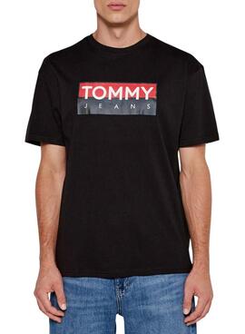 T-shirt Tommy Jeans Entry noir pour homme