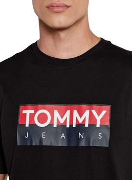 T-shirt Tommy Jeans Entry noir pour homme