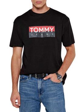 T-shirt Tommy Jeans Entry noir pour homme