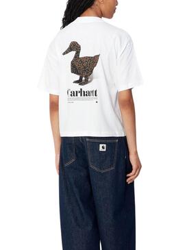 T-shirt Carhartt Fold Leo blanc pour femme