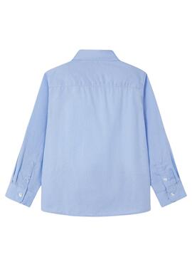 Chemise Mayoral basique bleue pour garçon