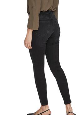 Jean Vila Visarah denim noir pour femme