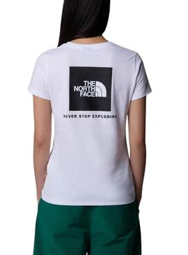 T-shirt The North Face Box blanc pour femme