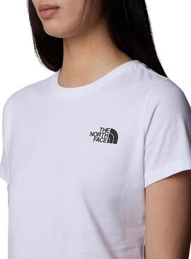 T-shirt The North Face Box blanc pour femme