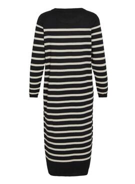 Robe Vila Vimouna noire et blanche pour femme