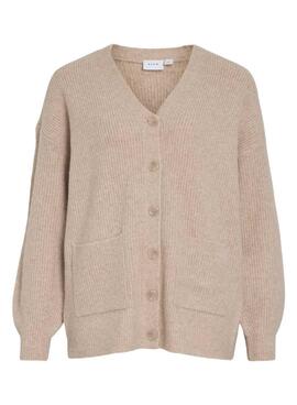 Veste Vila Vikimmis beige pour femme 