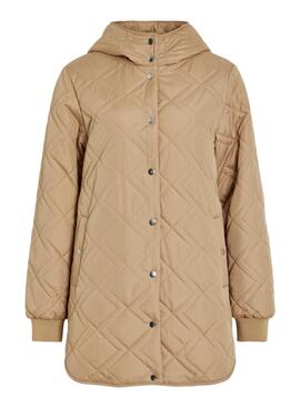 Manteau matelassé Vila Vijade beige pour femme