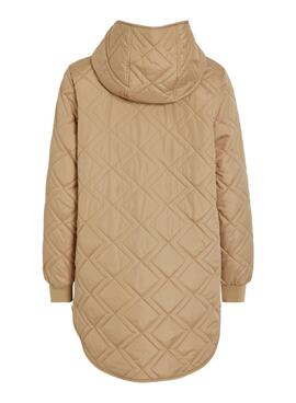 Manteau matelassé Vila Vijade beige pour femme