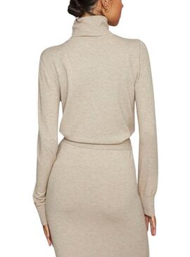 Pull Vila Vicomfy beige pour femme