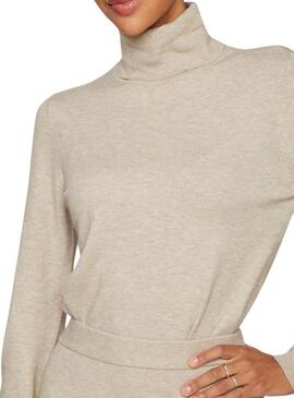 Pull Vila Vicomfy beige pour femme