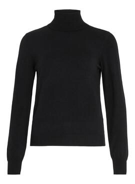 Pull Vila Vicomfy noir pour femme