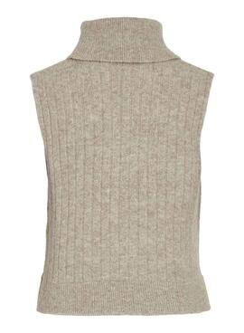 Gilet Vila Vibeluna beige pour femme