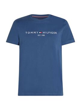 T-shirt Tommy Hilfiger basique bleu pour homme