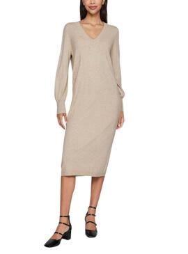 Robe Vila Vicomfy beige pour femme