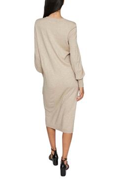 Robe Vila Vicomfy beige pour femme