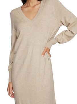 Robe Vila Vicomfy beige pour femme