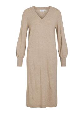 Robe Vila Vicomfy beige pour femme