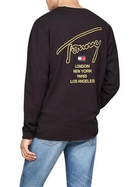 T-shirt Tommy Jeans Twist noir pour homme