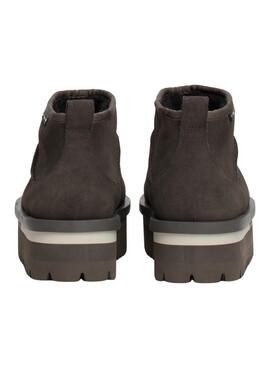 Bottes Tommy Jeans Suede gris pour femme