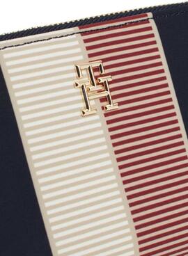 Portefeuille Tommy Hilfiger Large à rayures pour femme