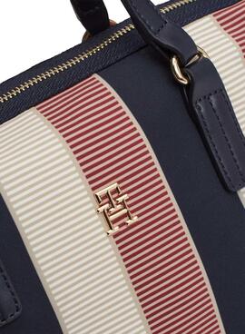 Sac Tommy Hilfiger Poppy à rayures pour femme