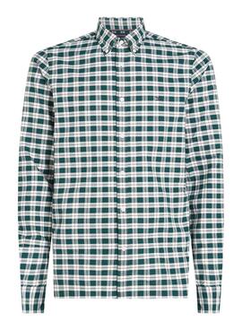 Chemise Tommy Hilfiger Oxford vichy verte pour homme